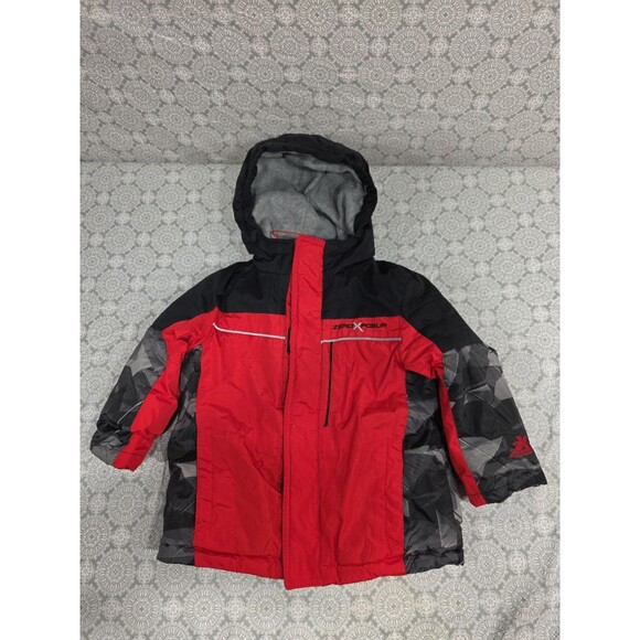 Boys 3T Warm Insulated Hooded Puffer Coat 3T Zero Xposure Snow Ice Child Kids - Picture 1 of 8